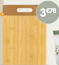 Planche en bambou - 35x25x0,9 cm