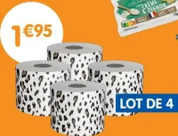 Papier toilette léopard x4 180 feuilles