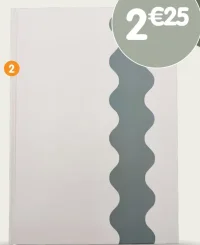 Cahier A4 bicolore vague - 100 pages