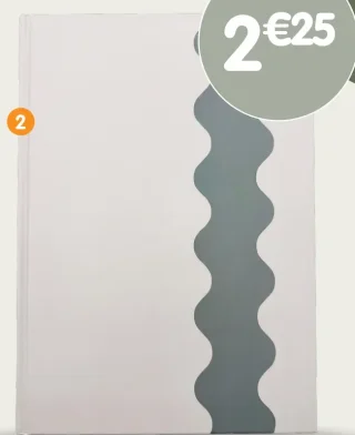 Cahier A4 bicolore vague - 100 pages