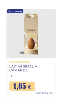 LAIT VÉGÉTAL À L'AMANDE MANDORLA