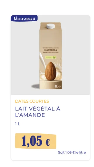 LAIT VÉGÉTAL À L'AMANDE MANDORLA