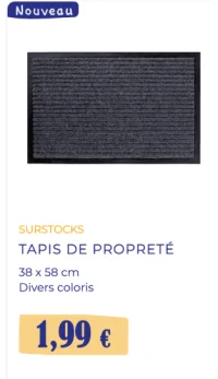 SURSTOCKS TAPIS DE PROPRETÉ