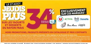 Yaourts et desserts du rayon frais