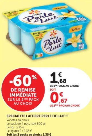 Spécialité laitière Perle de Lait