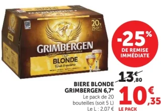 Biere Blonde Grimbergen 6,7°