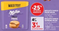 Biscuits Choco Pause Milka / Biscuits Choco Supreme Milka