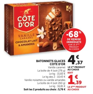 Batonnets glaces Cote d`Or