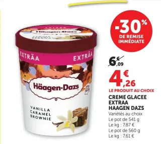 CREME GLACEE EXTRAA HAAGEN DAZS