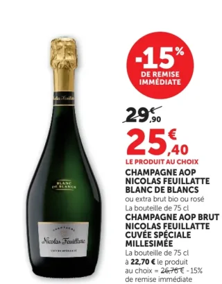 Champagne AOP Nicolas Feuillatte Blanc de Blancs