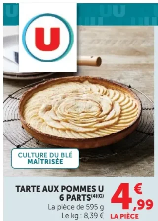 Tarte aux pommes U