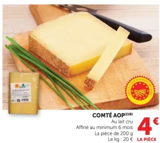 Comté AOP Affiné au minimum 6 mois