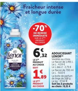 Adoucissant Lenor Variétés au choix