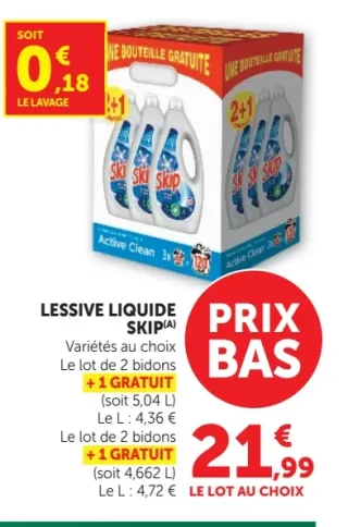 Lessive Liquide Skip Variétés au choix