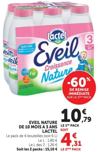 Lactel Eveil Nature de 10 mois à 3 ans