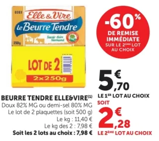 BEURRE TENDRE ELLE & VIRE
