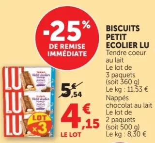 Biscuits Petit Ecolier LU