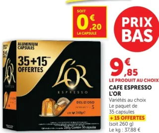 Café Espresso L'OR capsules