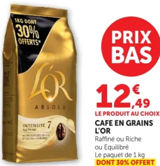 Café en grains L'OR Absolu