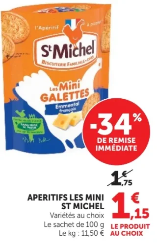 Aperitifs Les Mini Galettes St Michel
