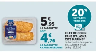 Filet de colin d'Alaska Cité Marine