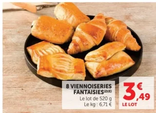 8 Viennoiseries Fantaisies