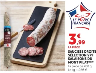 Saucisse droite sélection VPF Salaisons du Mont Pilat