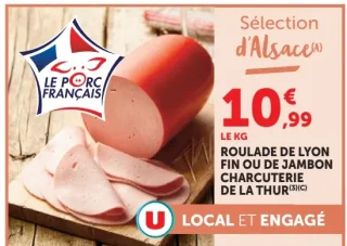 Roulade de Lyon fin ou de jambon charcuterie de la Thur