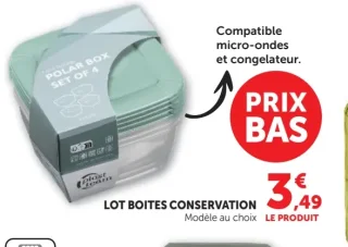 Lot boites conservation Polar Box