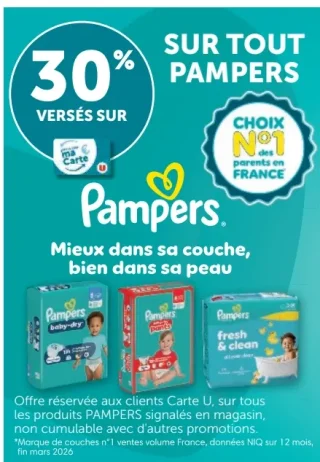 Gamme couches Pampers