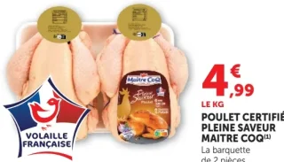 Poulet certifié pleine saveur Maître Coq