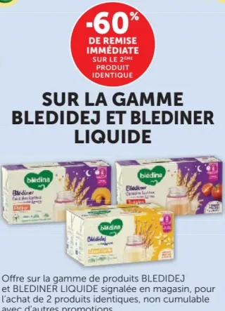 Gamme Blédidej et Blédîner Liquide Blédina