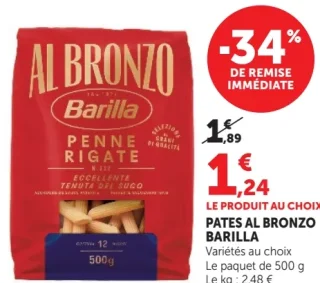 Pâtes Al Bronzo Barilla Penne Rigate