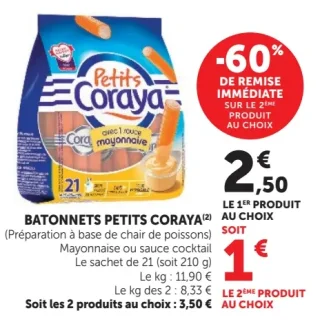 BATONNETS PETITS CORAYA