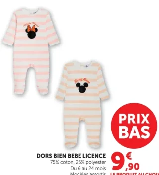 Dors bien bébé licence Disney