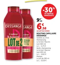 Routine Capillaire Dessange Variétés au choix
