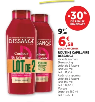 Routine Capillaire Dessange Variétés au choix