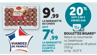 Boulettes Bigard (Nature ou Gourmande ou Steakhouse)