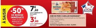 Ribs de porc à griller Madrange