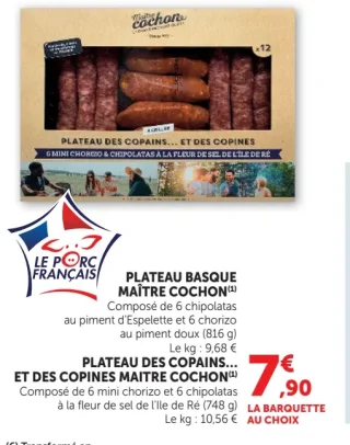 Plateau Basque Maître Cochon / Plateau des copains... et des copines Maître Cochon