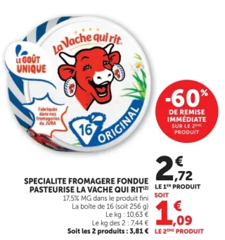 La Vache qui rit Spécialité fromagère fondue pasteurisée