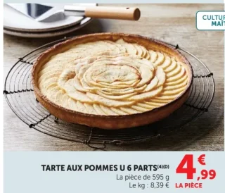 TARTE AUX POMMES U 6 PARTS(4)(D)