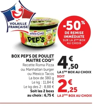 Box Pep's de poulet Maître CoQ