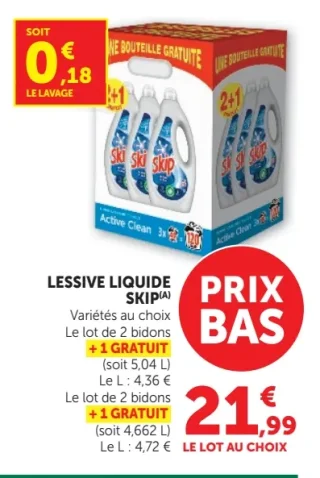 Lessive liquide Skip Active Clean