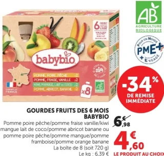 Gourdes Fruits Des 6 Mois Babybio