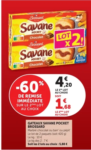 Gateaux Savane Pocket Brossard