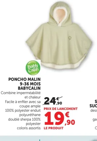 Poncho Malin 9-36 Mois Babycalin