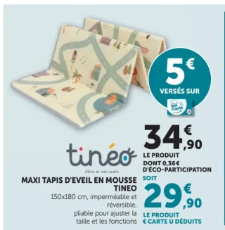 Maxi Tapis d'Eveil en Mousse Tineo