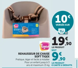 Rehausseur de chaise Soft Tigex