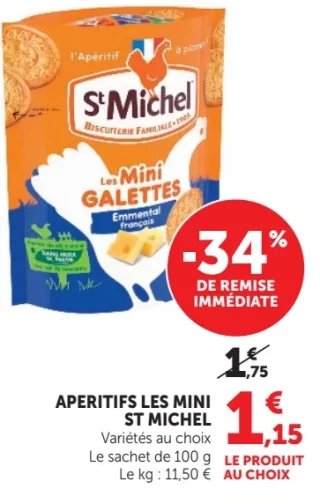 Apéritifs les mini St Michel